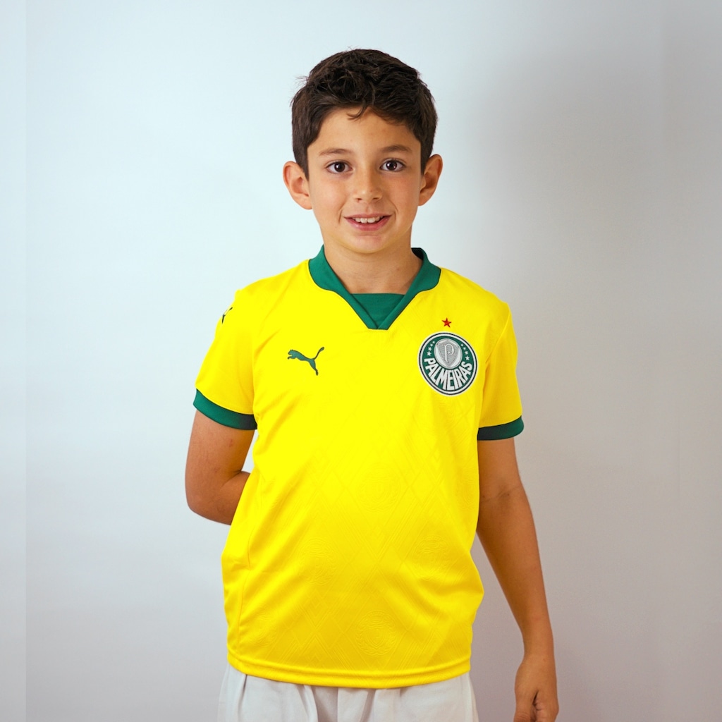 Camisa Do Palmeiras Puma 2025 Uniforme 3 Torcedor - Infantil - Foto 1