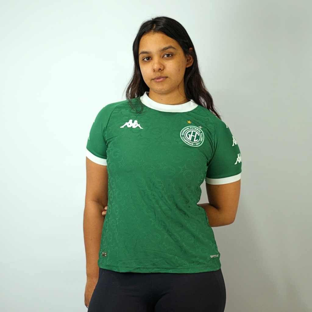 Camisa Guarani Kappa 2024 Uniforme 1 Torcedora - Feminino