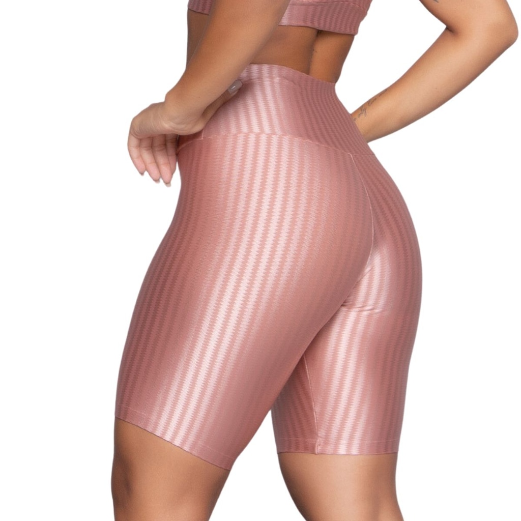 Imagem 3 do produto Bermuda Fitness New Zig 3D Vekyo Poliamida Cós Alto - Moda Feminina