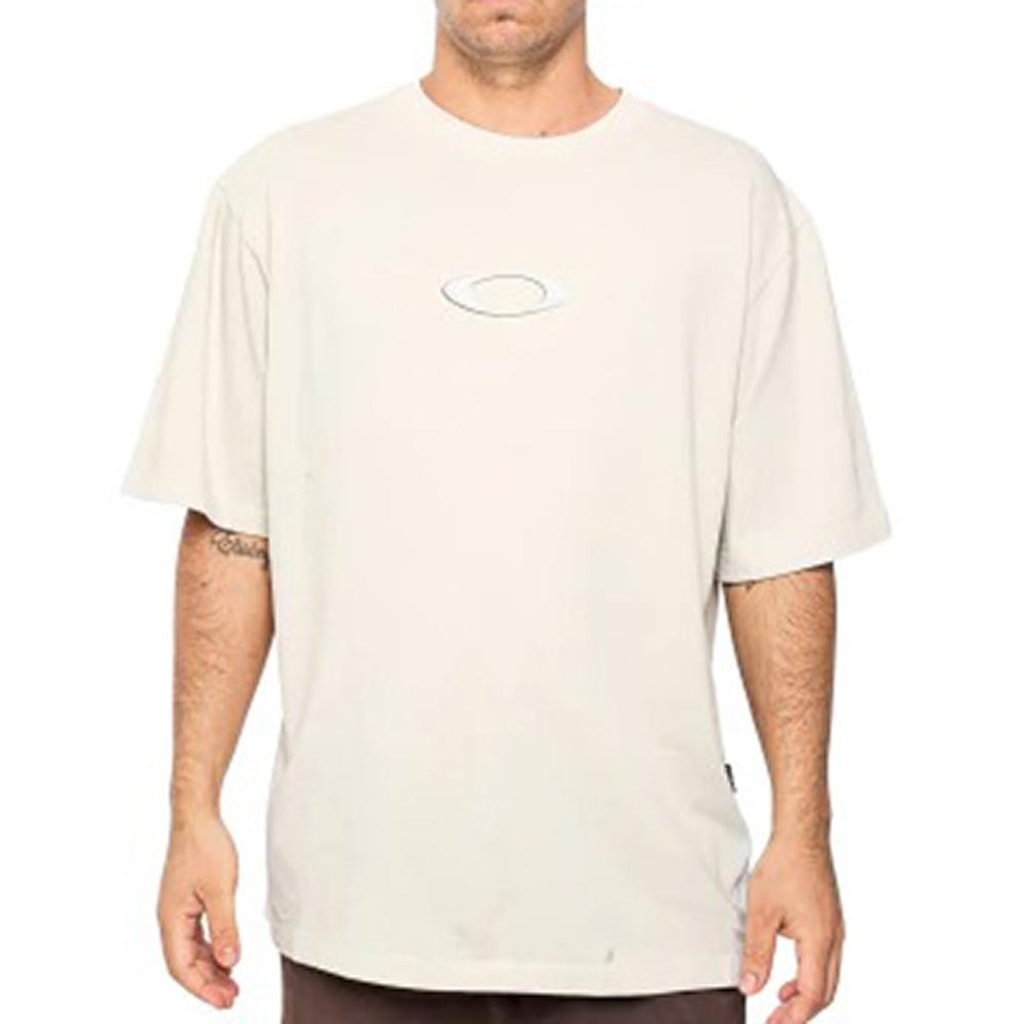 Camiseta Oakley Heritage Ellipse Metal SM26 Mist Masculina