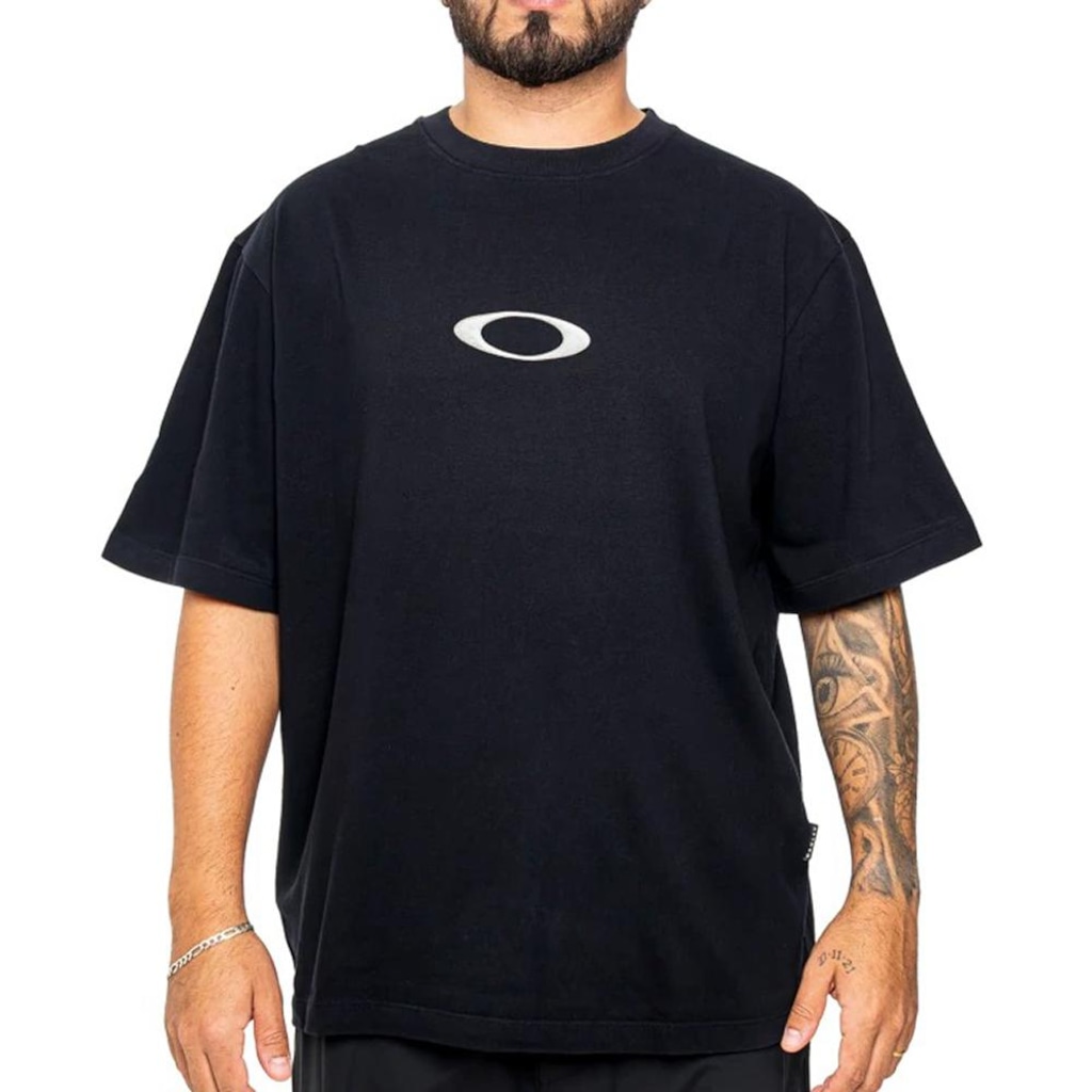 Camiseta Oakley Heritage Ellipse Metal Masculina