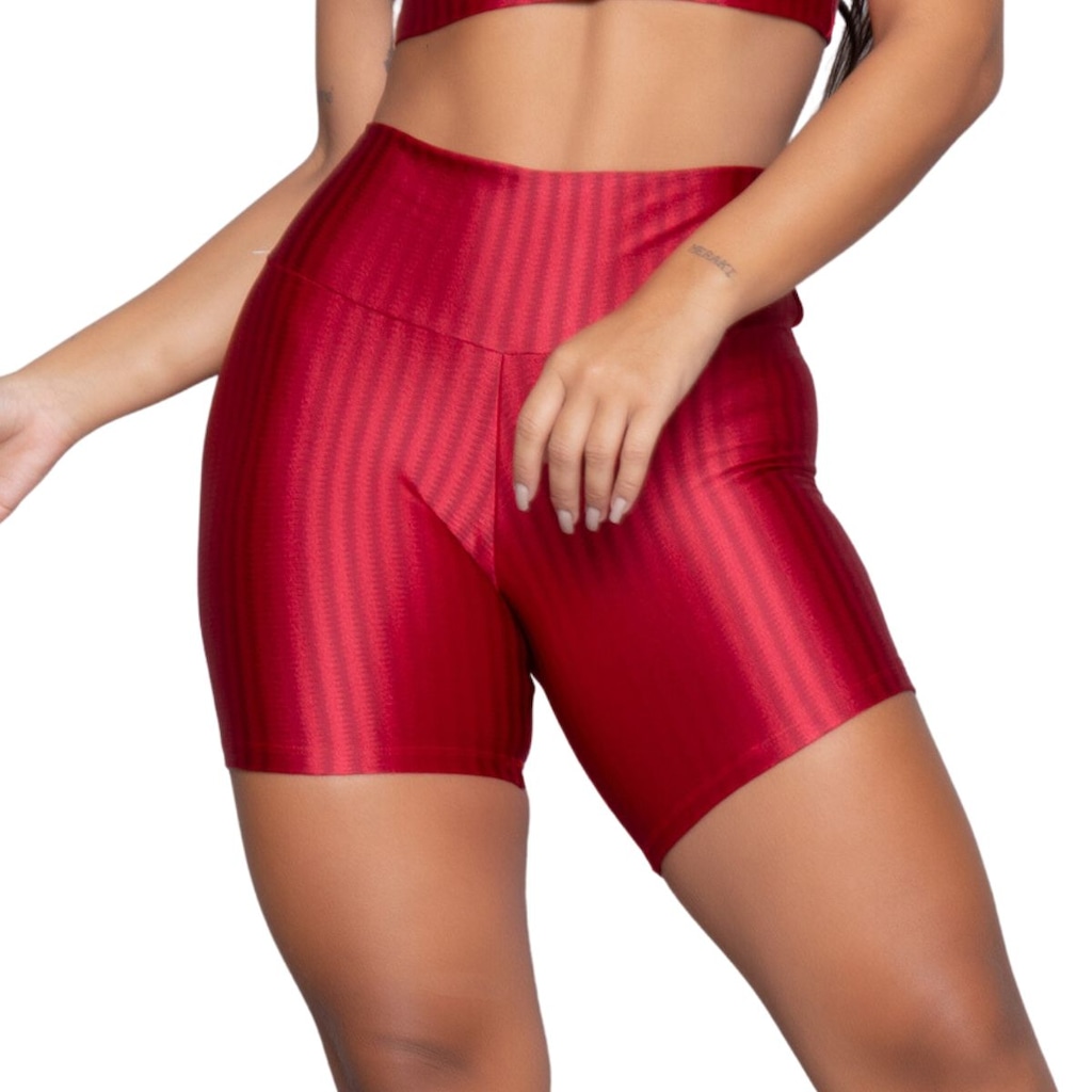 Imagem 3 do produto Short Fitness Ikat New Zig 3D Vekyo Poliamida - Moda Fitness - Feminina