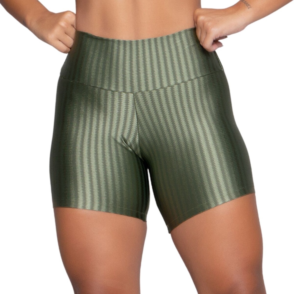 Short Fitness Ikat New Zig 3D Vekyo Poliamida - Moda Fitness - Feminina