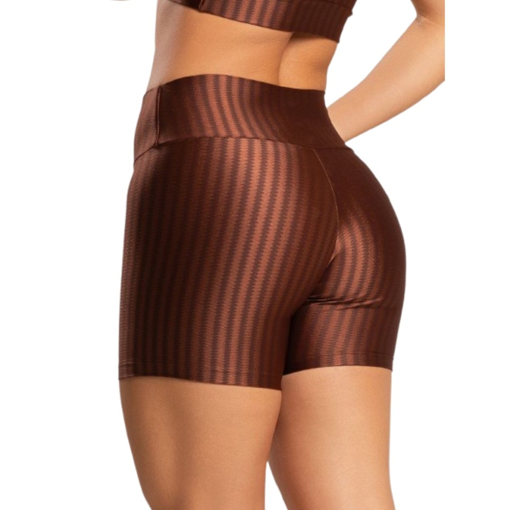 Imagem 2 do produto Short Fitness Ikat New Zig 3D Vekyo Poliamida - Moda Fitness - Feminina