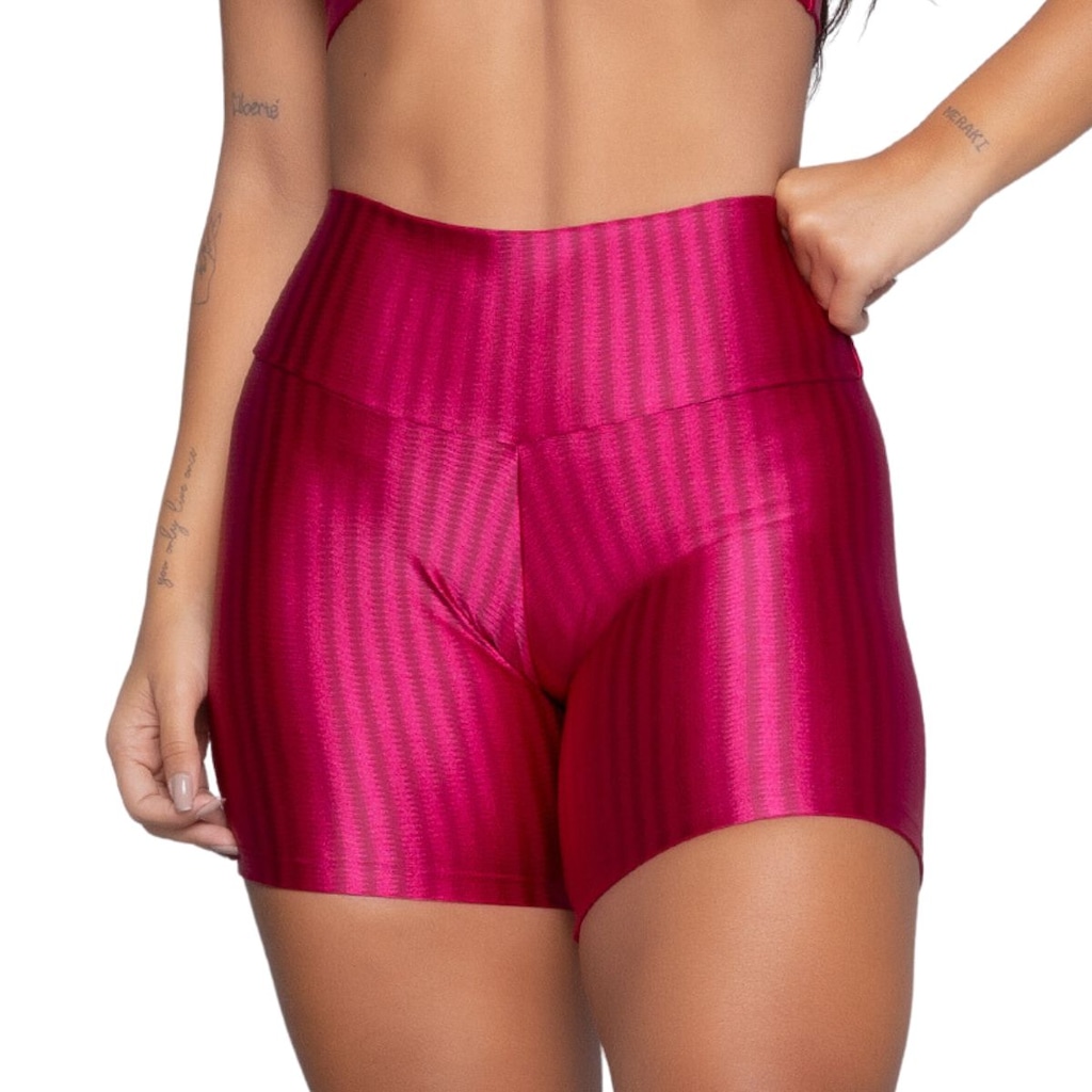 Imagem 2 do produto Short Fitness Ikat New Zig 3D Vekyo Poliamida - Moda Fitness - Feminina