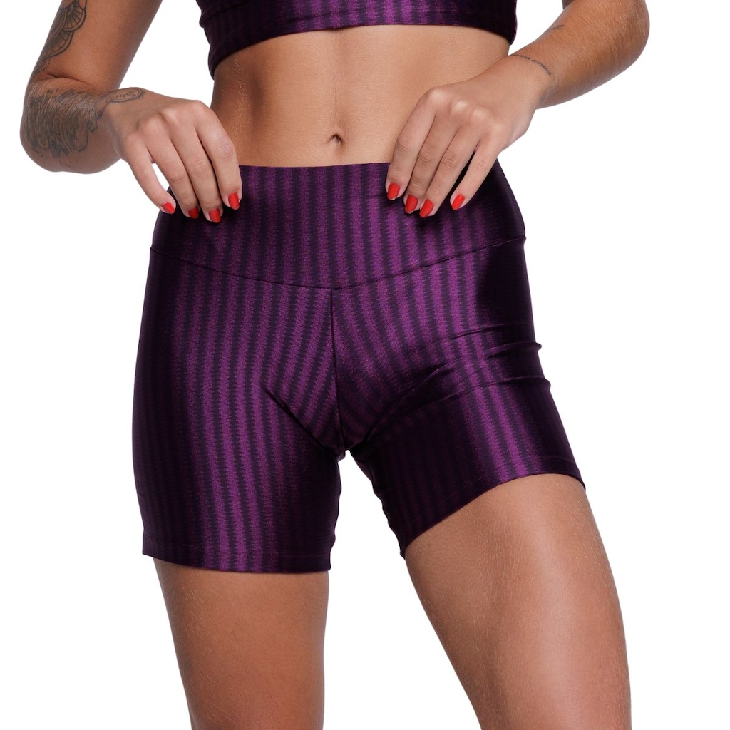 Imagem 2 do produto Short Fitness Ikat New Zig 3D Vekyo Poliamida - Moda Fitness - Feminina