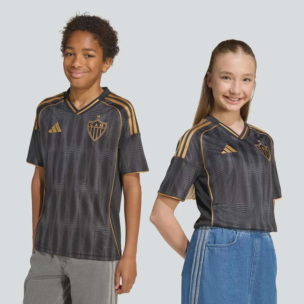 Camisa do Atlético Mineiro III 25/26 adidas Infantil