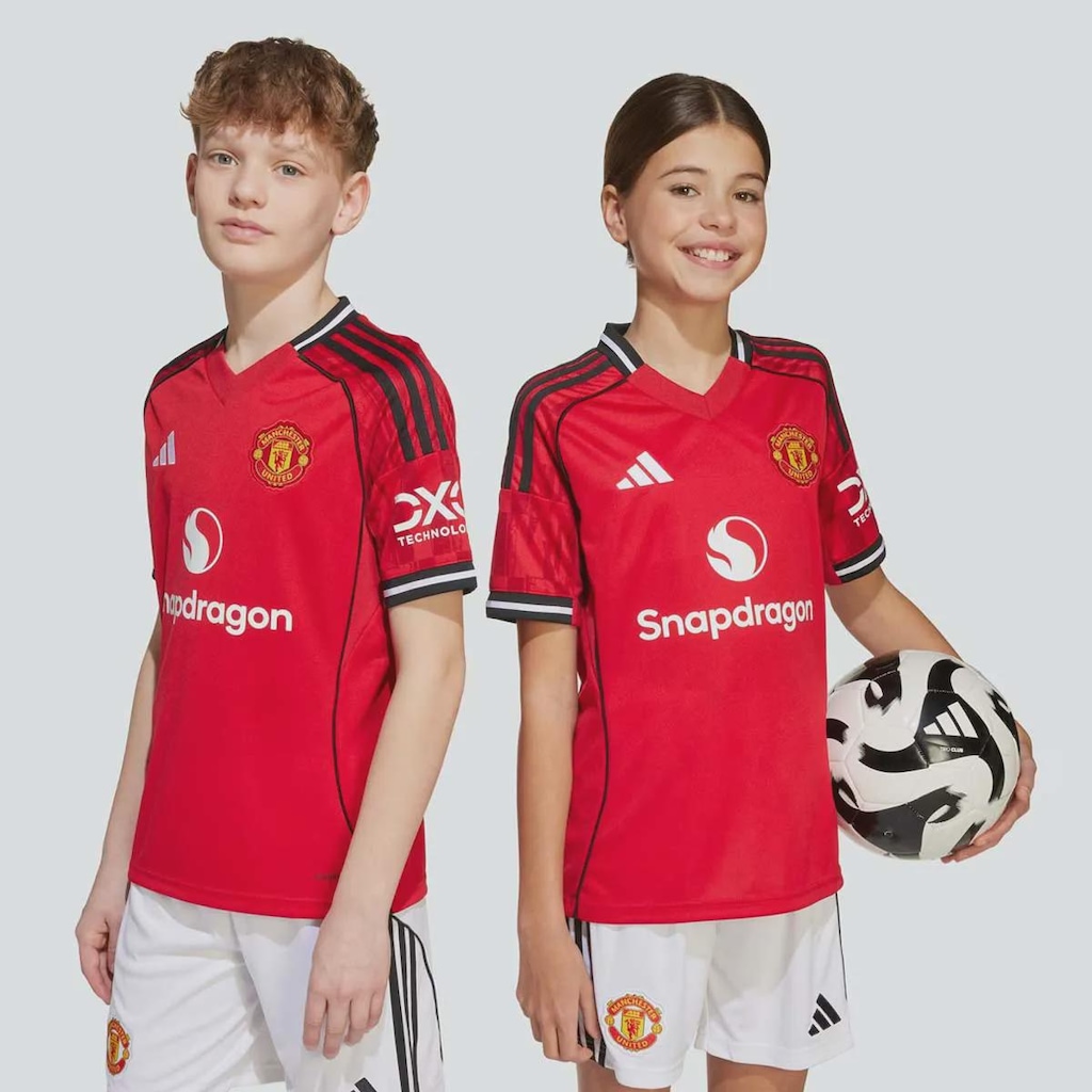 Camisa Manchester United Home 2026 adidas Infantil