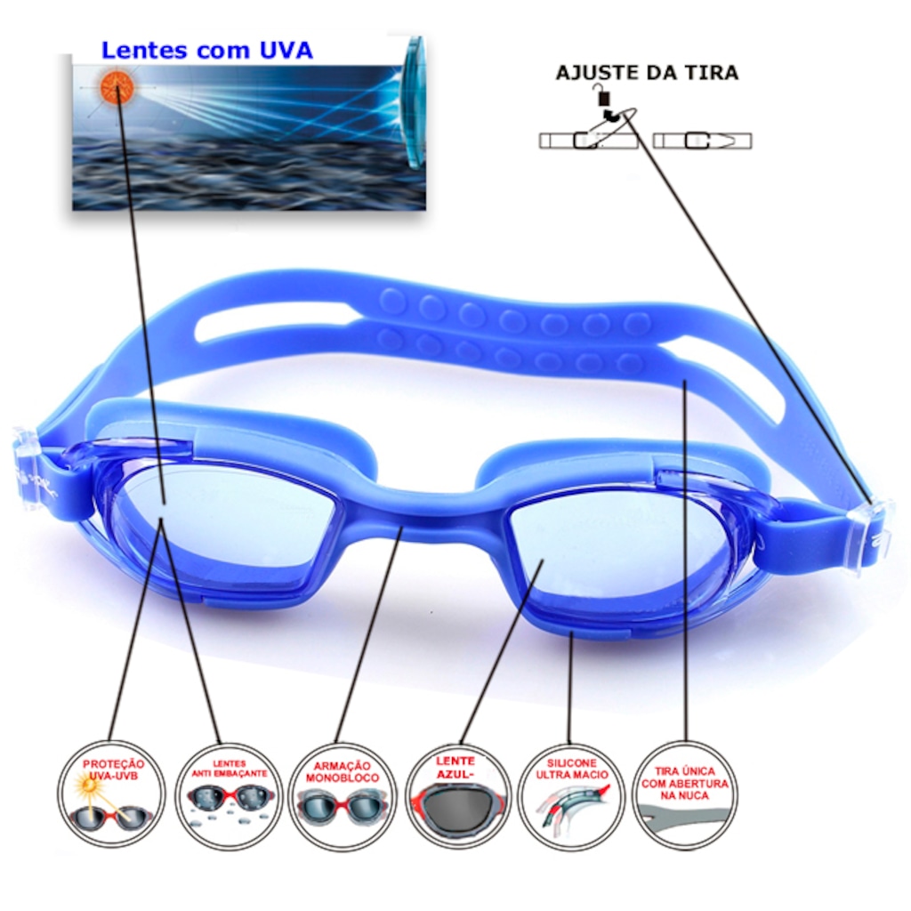 Imagem 2 do produto Oculos de Natação Gold Sports Orca Clear High Definition