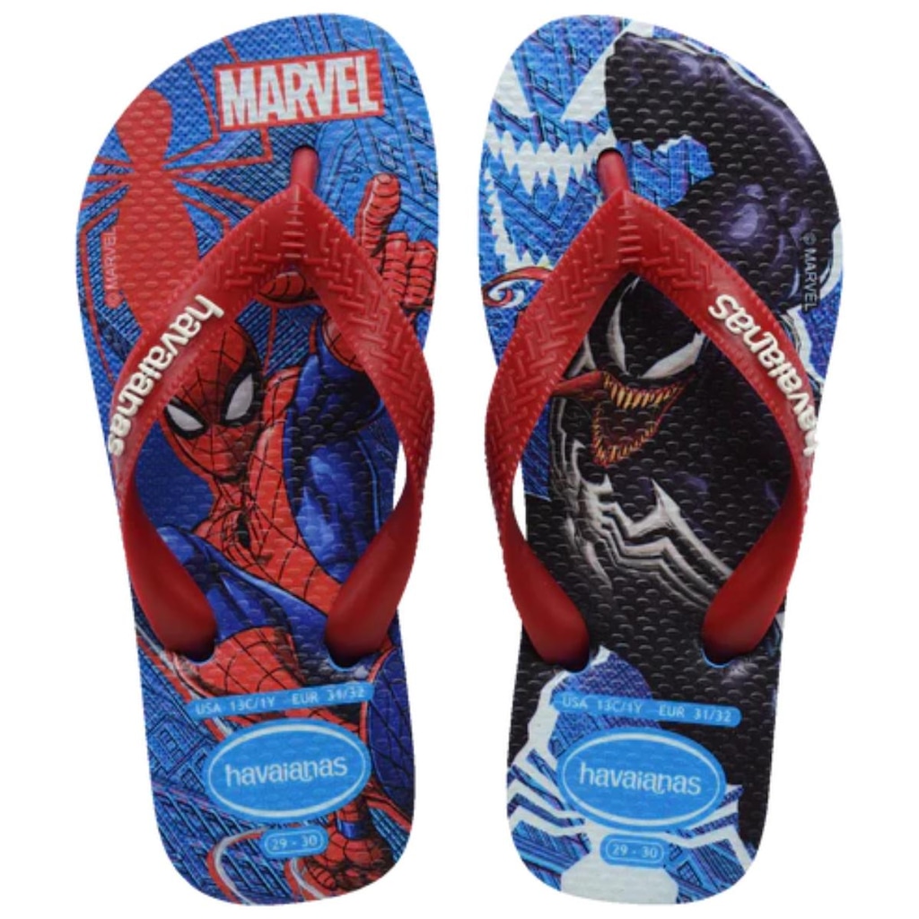 Chinelo Infantil Havaianas Top Marvel II Homem Aranha