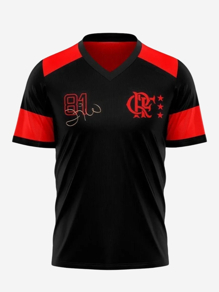 Imagem 5 do produto Camiseta do Flamengo Mengão Retrô Zico Número 10 Oficial 81 Masculina