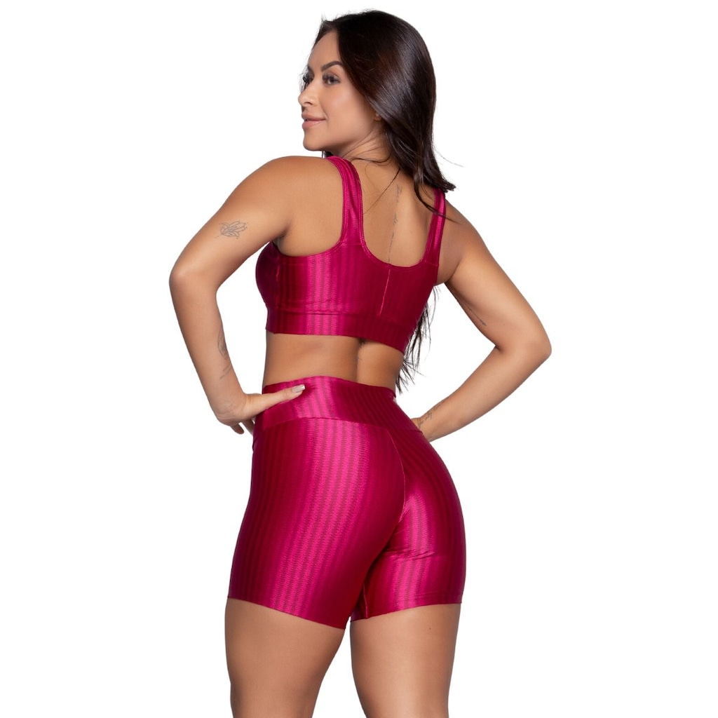 Imagem 3 do produto Conjunto Top e Short New Zig 3D Vekyo Bojo Compressão Moda Fitness