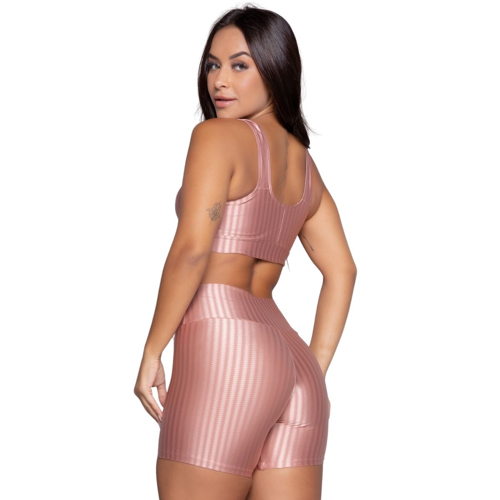 Imagem 3 do produto Conjunto Top e Short New Zig 3D Vekyo Bojo Compressão Moda Fitness