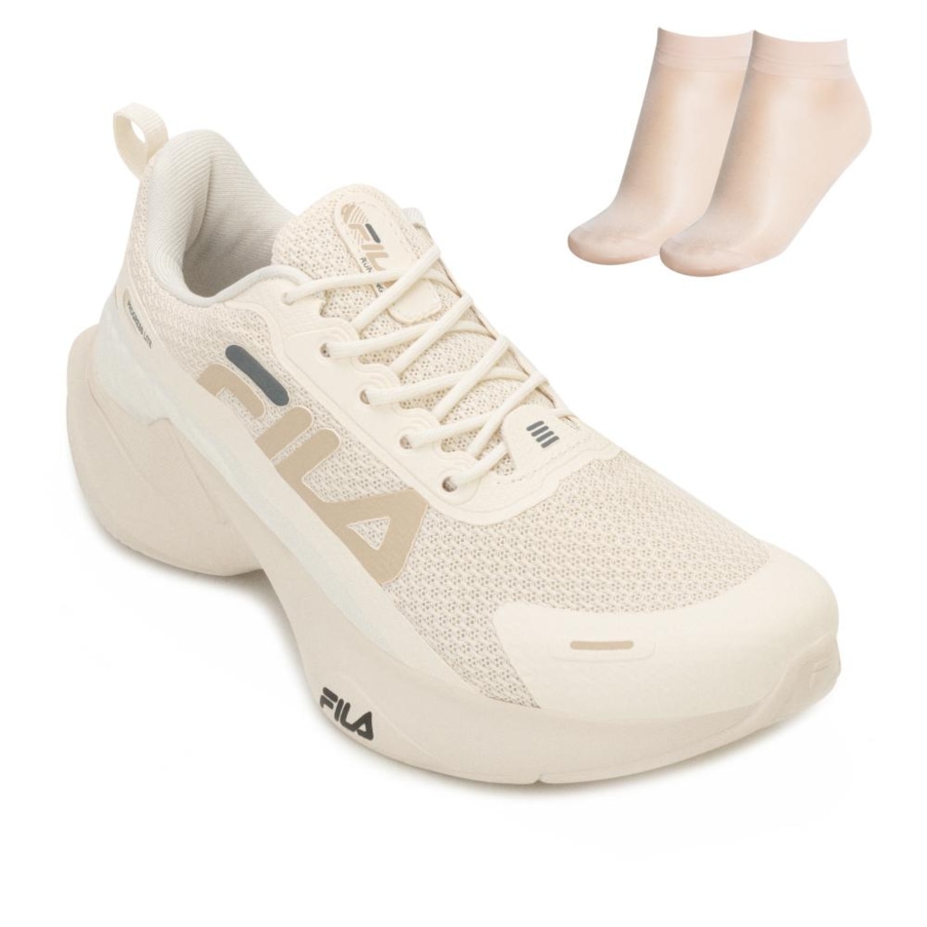 Tênis Fila Progress Lite + Meia FL25 BG Unissex