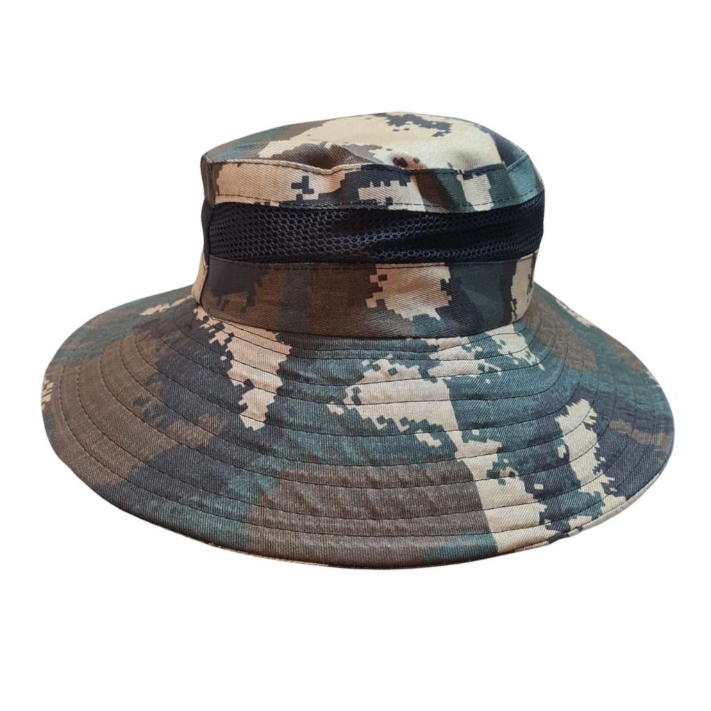 Chapéu Camuflado Australiano TJK Canavieiro Respirável Protetor Solar Pesca Trilha Camping