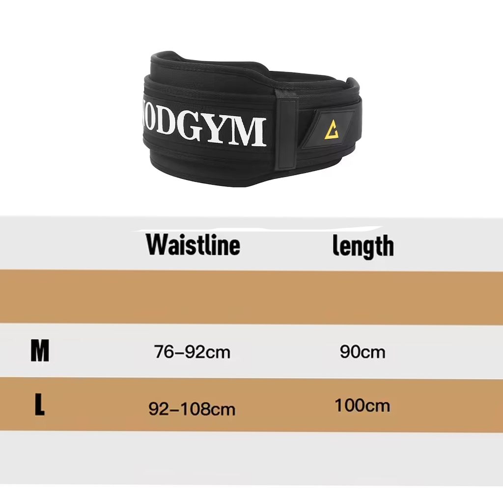 Imagem 2 do produto Cinturão Para Levantamento Agachamento de Peso Gold Sports Power Ajustável com Dupla Camada