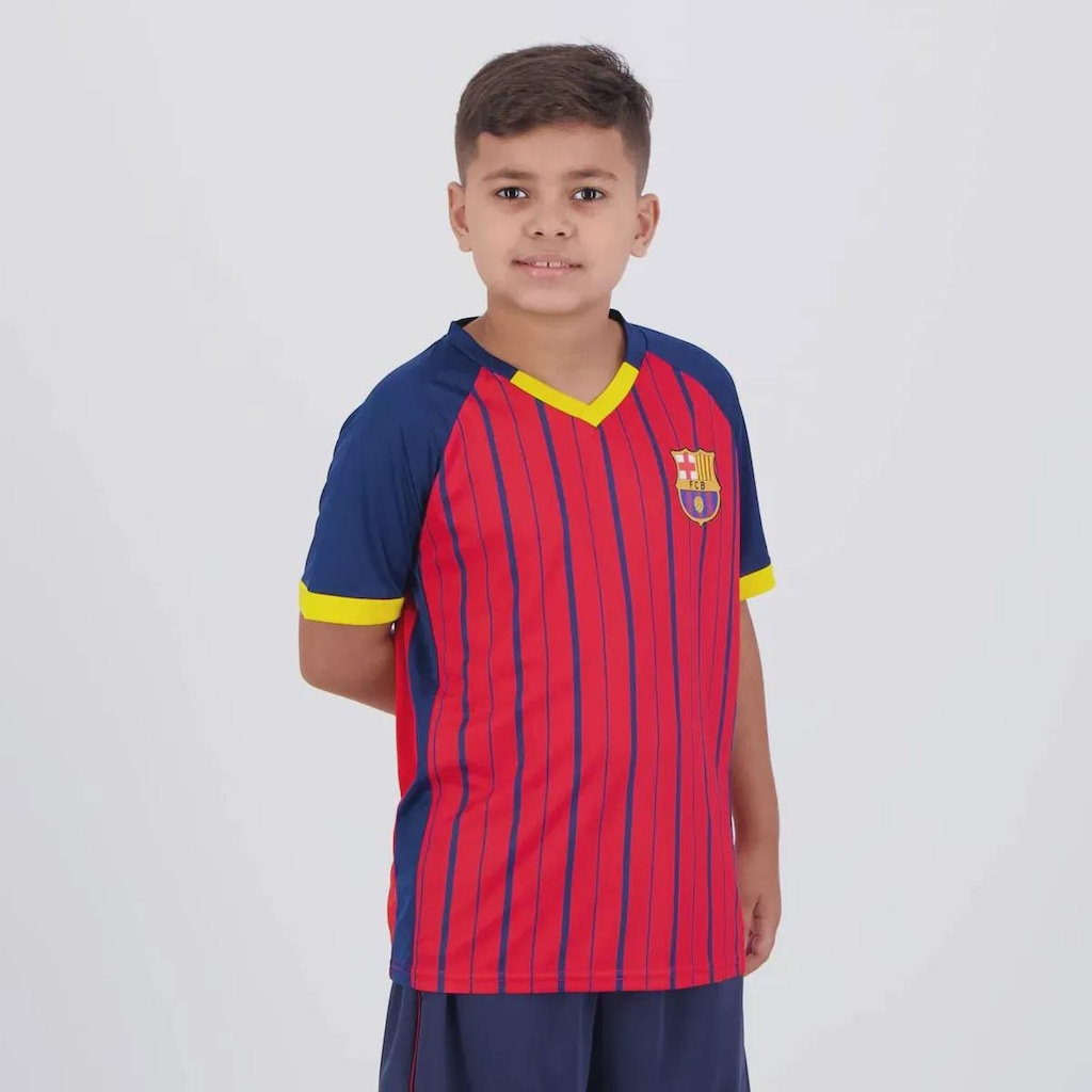 Imagem 3 do produto Camisa Barcelona Lewandowski 9 Culés FutFanatics Infantil