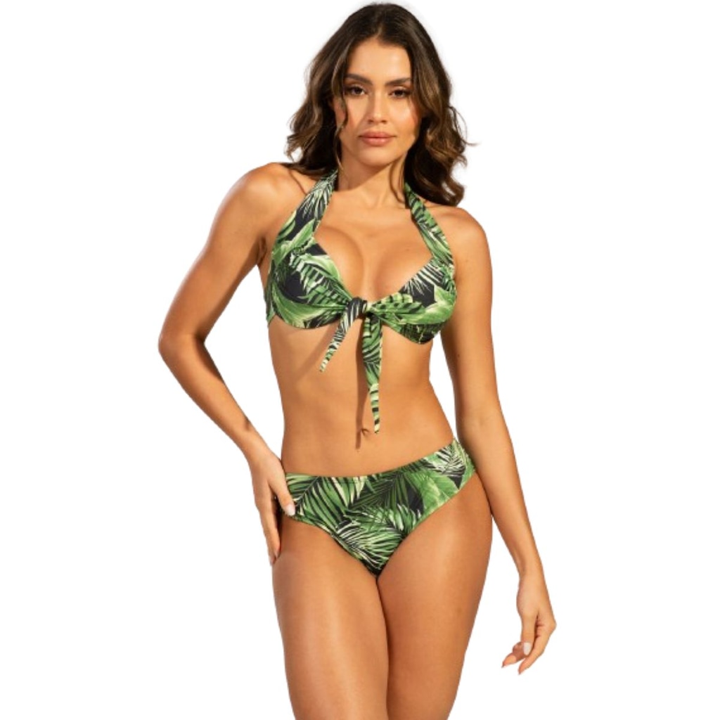Biquíni Estampado de Amarração Vekyo com Bojo Feminino