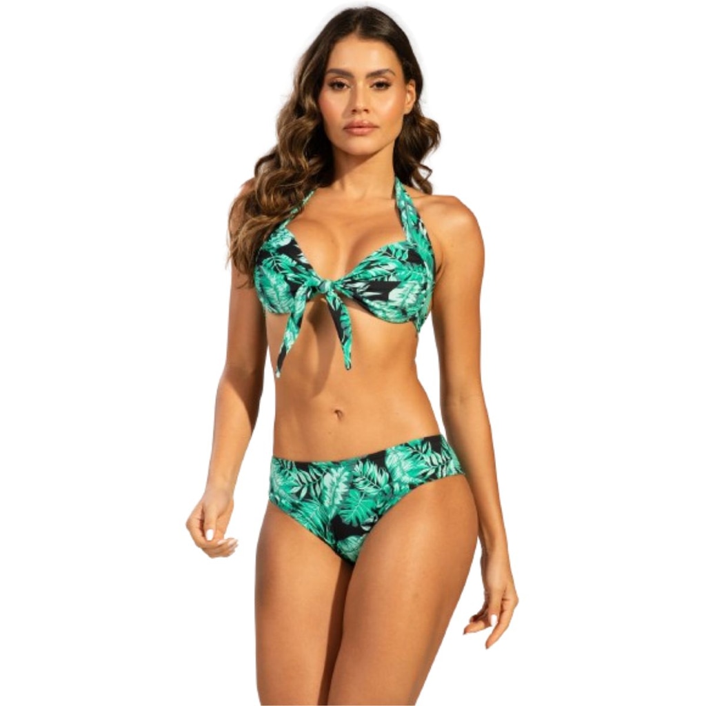 Biquíni Estampado de Amarração Vekyo com Bojo Feminino