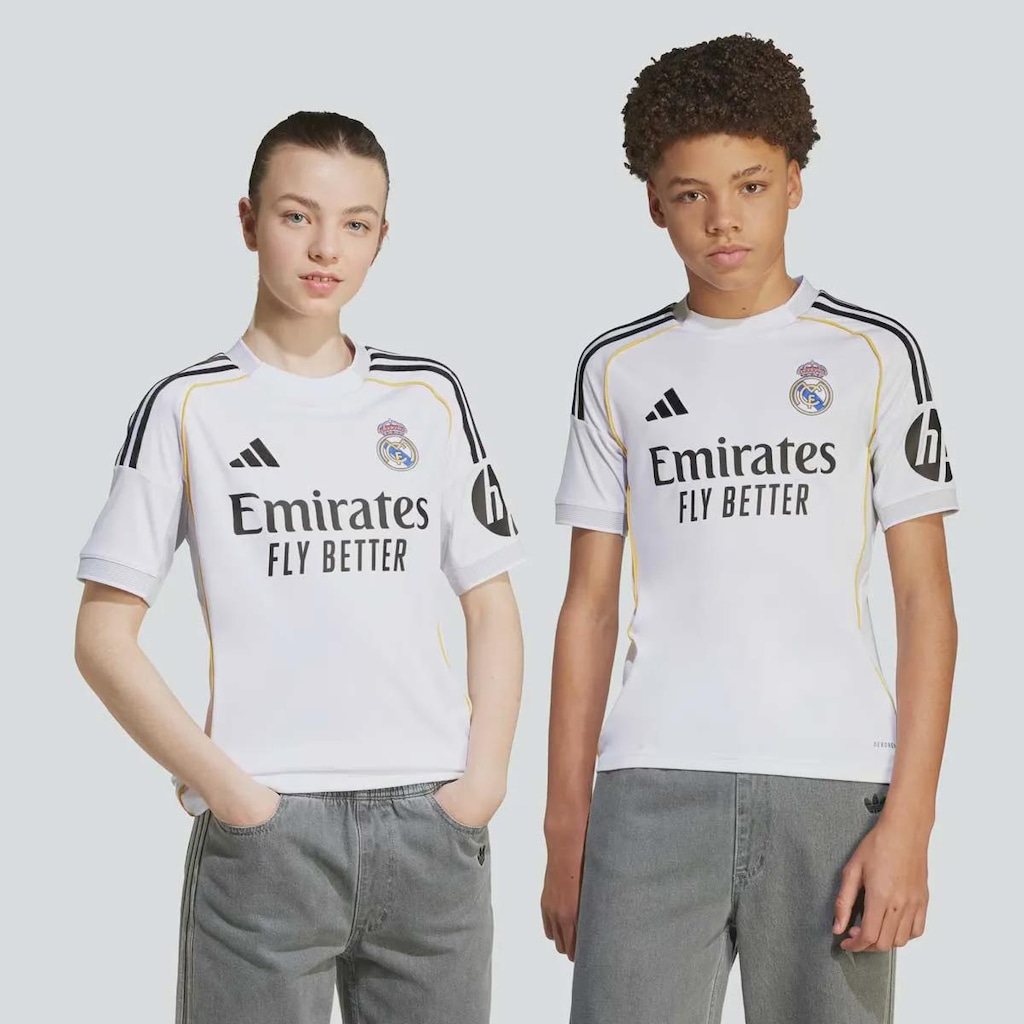 Camisa Real Madrid Home 2026 adidas Infantil