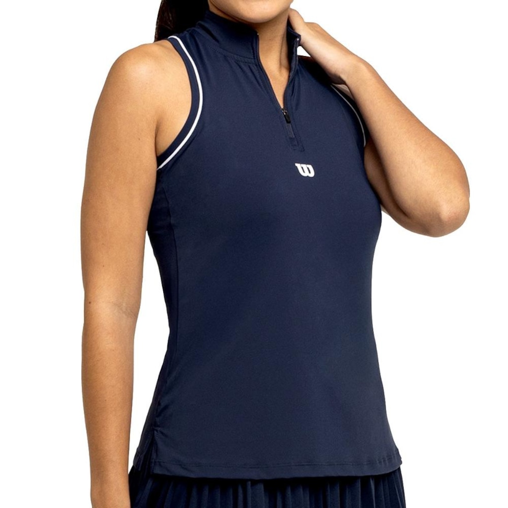 Regata Wilson Tour Zip Tank Feminina