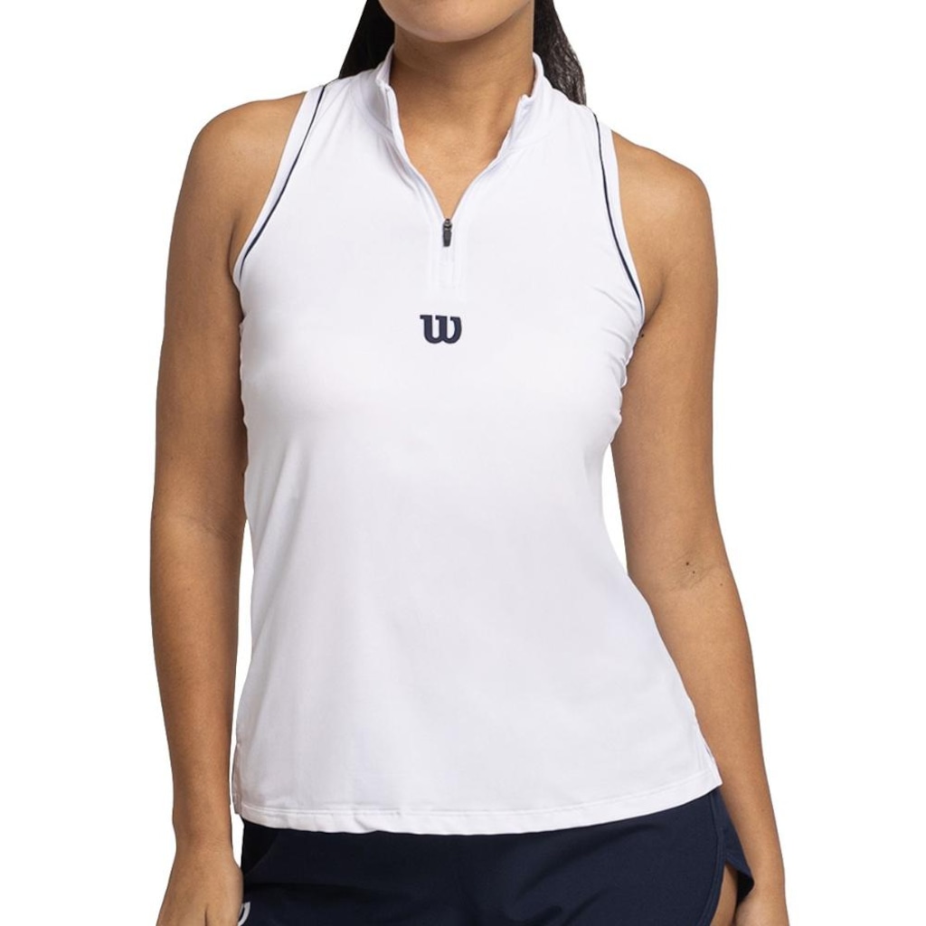 Regata Wilson Tour Zip Tank Feminino