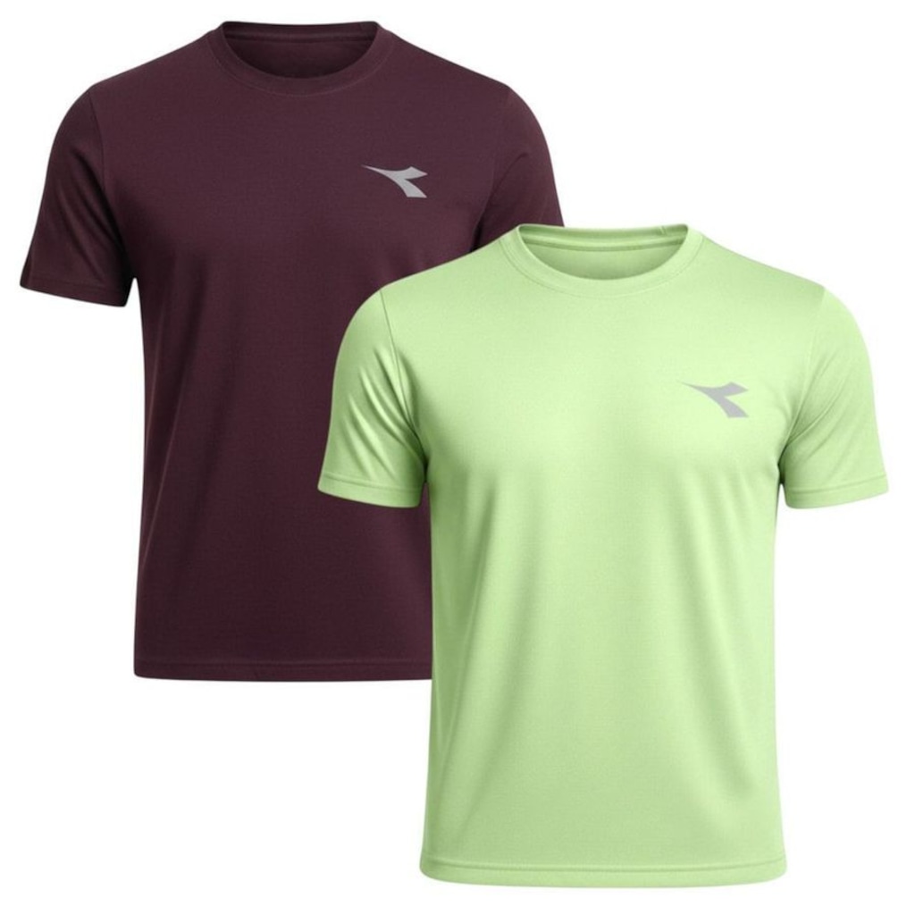 Kit 2 Camisetas Diadora Small Logo Masculina