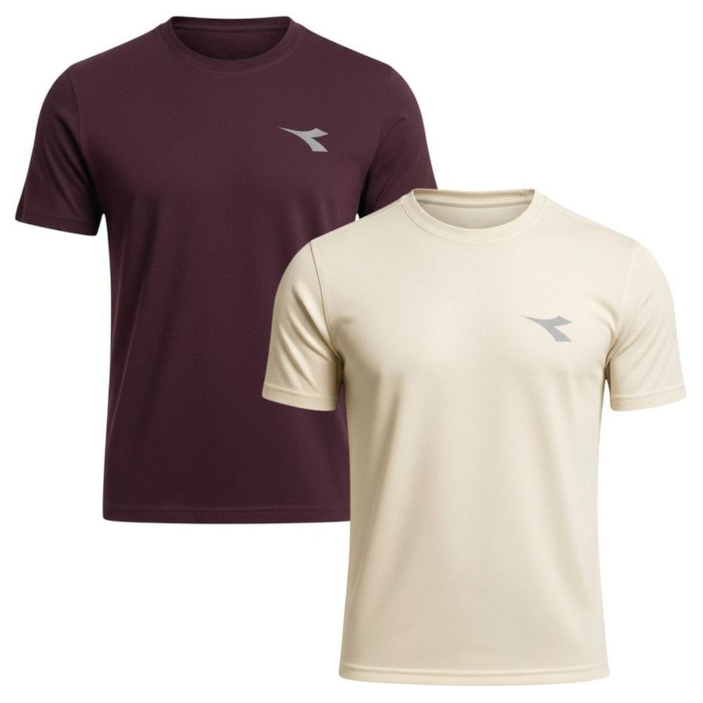 Kit 2 Camisetas Diadora Small Logo Masculina