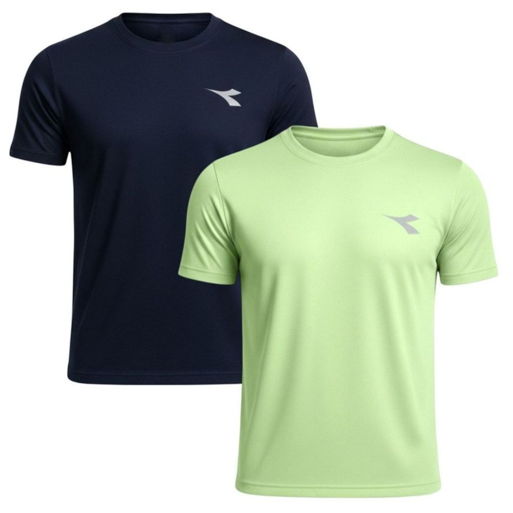 Kit 2 Camisetas Diadora Small Logo Masculina