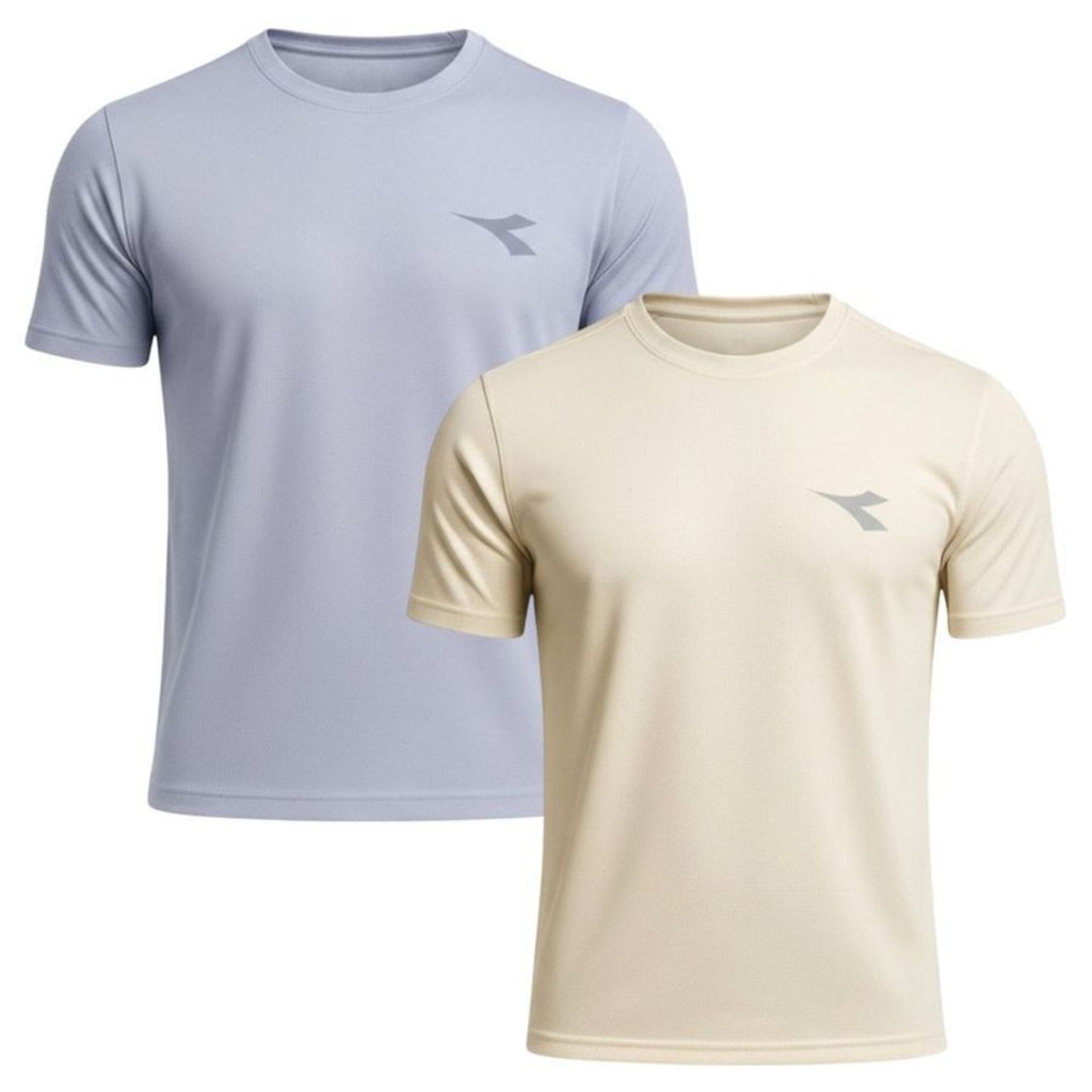 Kit 2 Camisetas Diadora Small Logo Masculina
