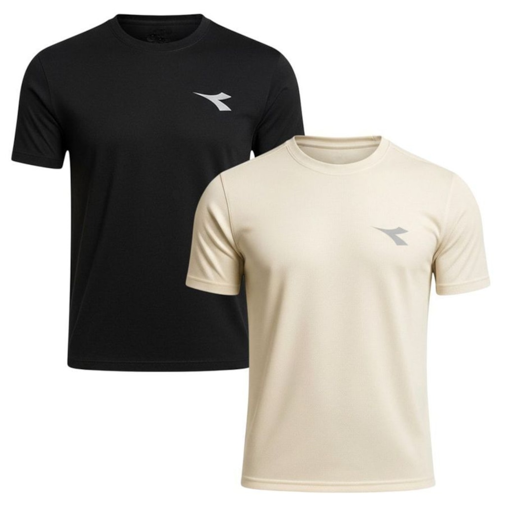 Kit 2 Camisetas Diadora Small Logo Masculina