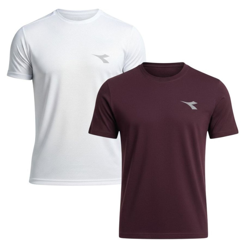 Kit 2 Camisetas Diadora Small Logo Masculina