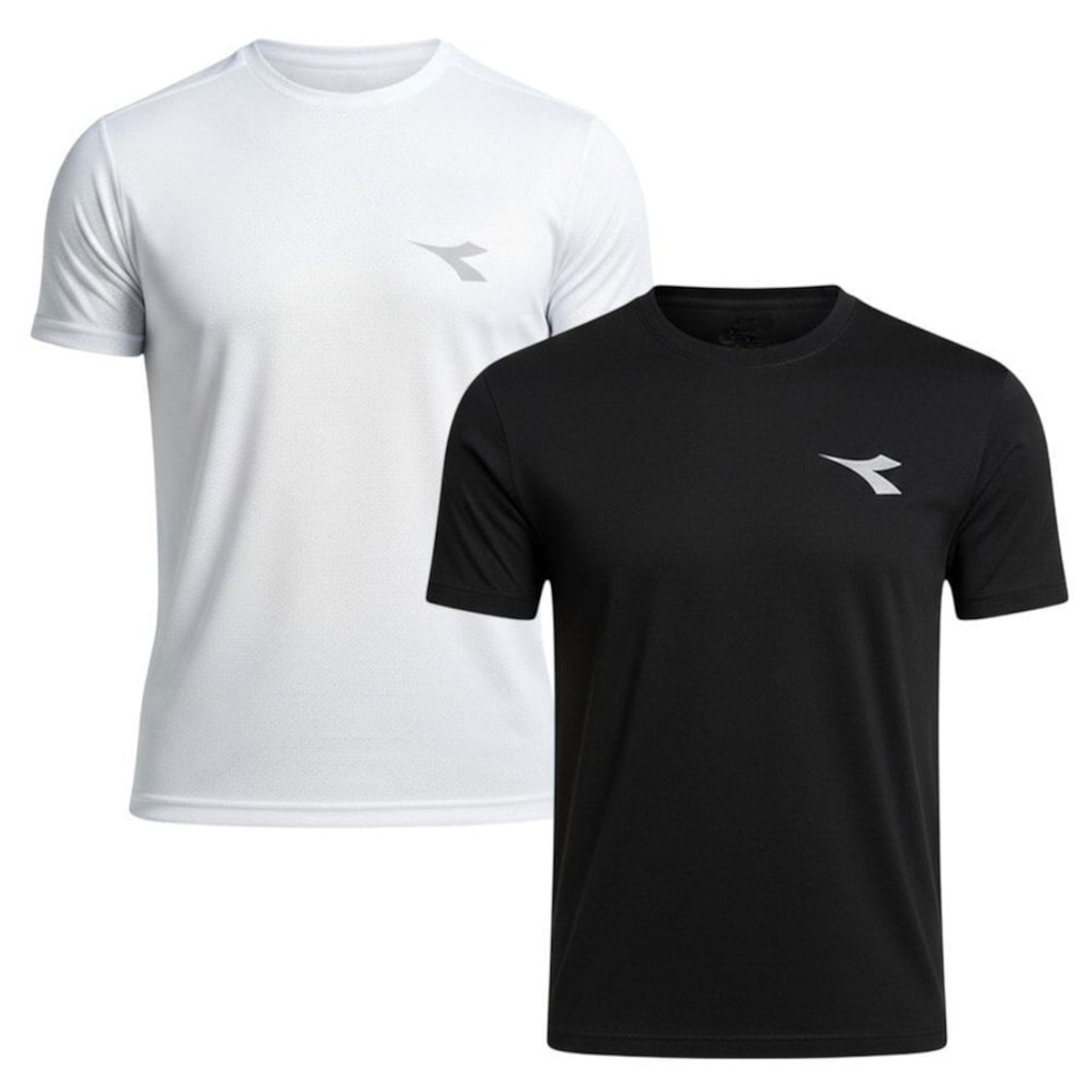 Kit 2 Camisetas Diadora Small Logo Masculina