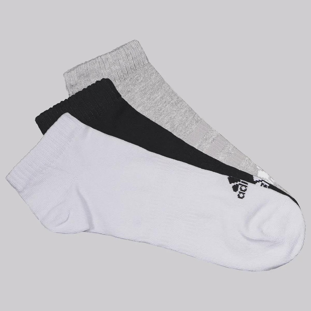 Kit Meia adidas 3 Pares No Show Sportswear