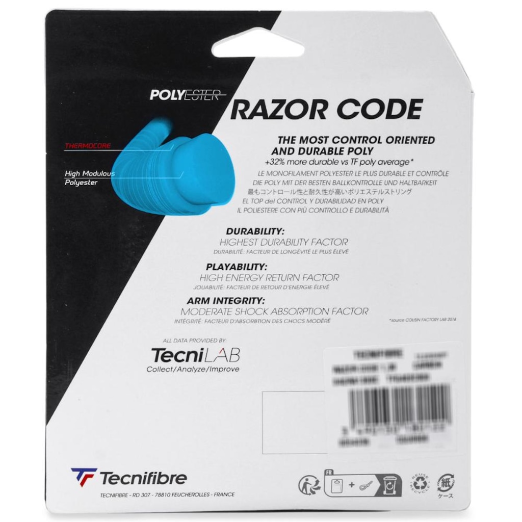 Imagem 3 do produto Corda Tecnifibre Razor Code 16 1.30mm - Set Individual