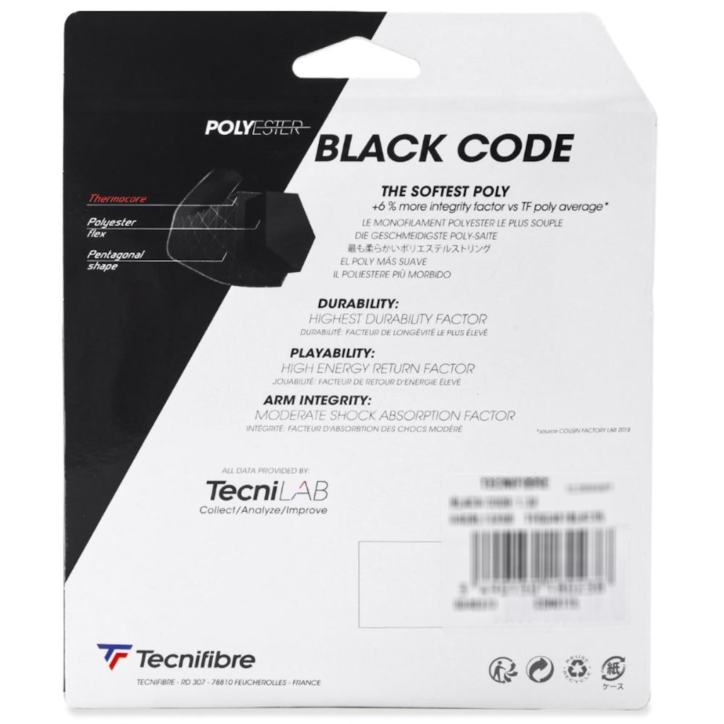 Imagem 3 do produto Corda Tecnifibre Black Code 15L 1.32mm - Set Individual