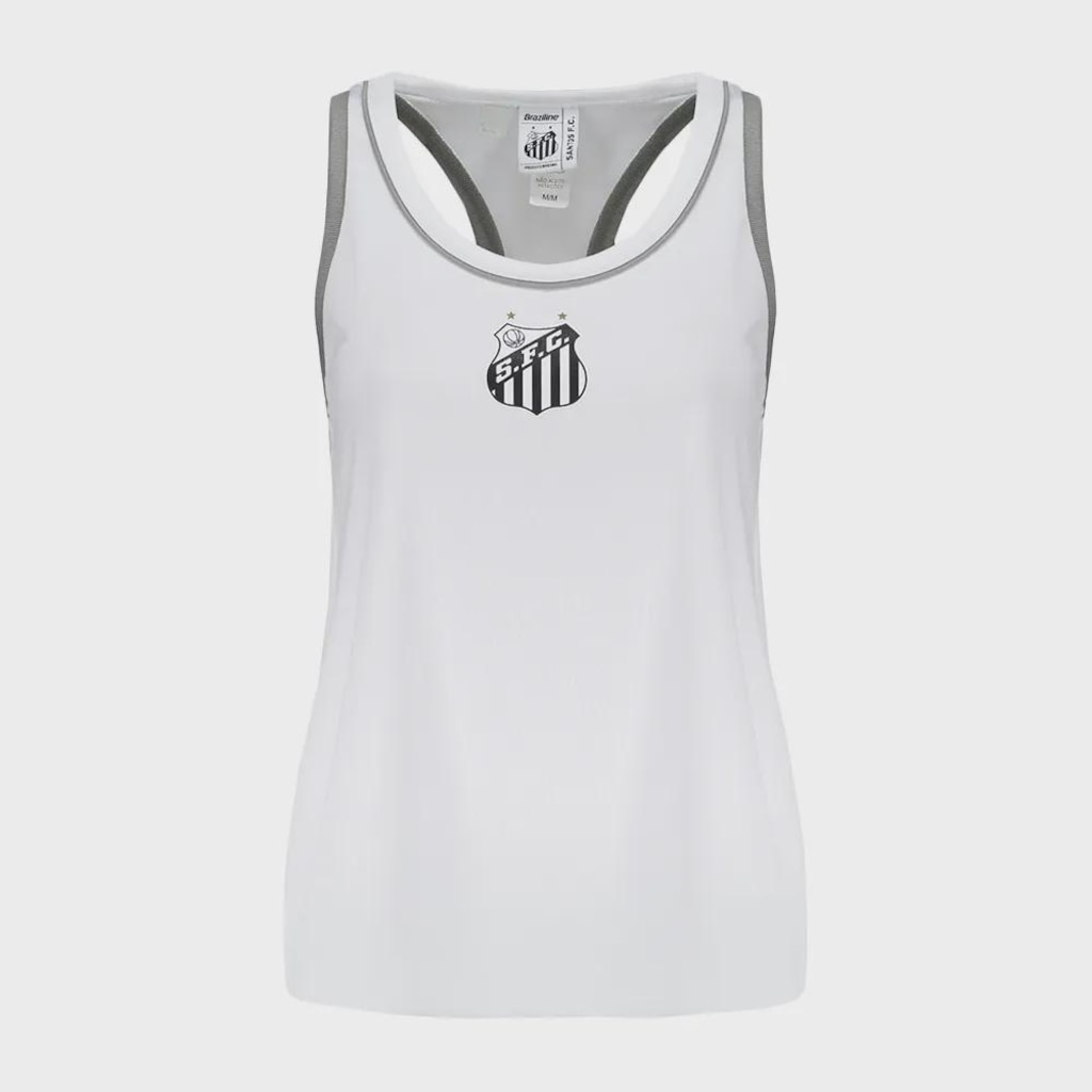 Camiseta Regata Braziline Santos Batimento Feminina