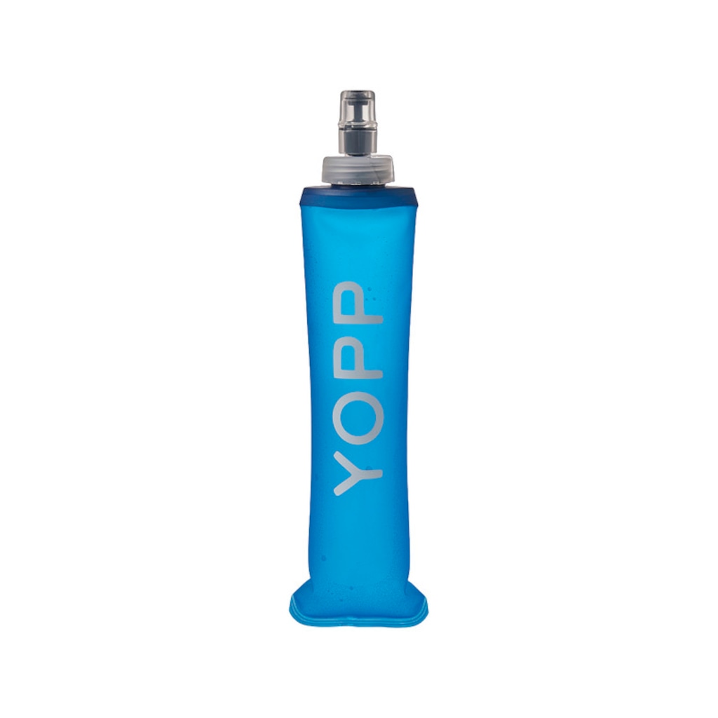 Garrafa Dobrável Yopp Soft Flask Azul 350ml Esportiva