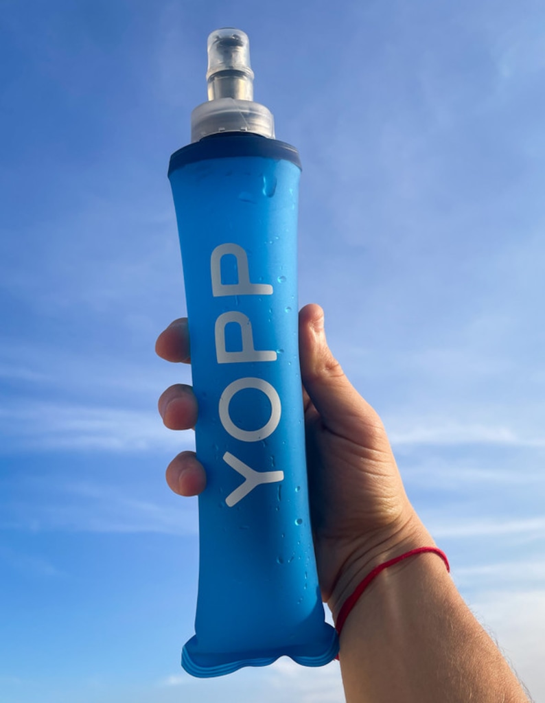 Imagem 3 do produto Garrafa Dobrável Yopp Soft Flask Azul 350ml Esportiva