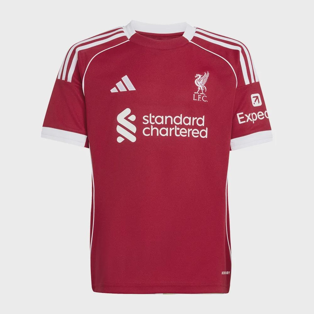 Camisa Liverpool F.C I 25/26 Infantil adidas