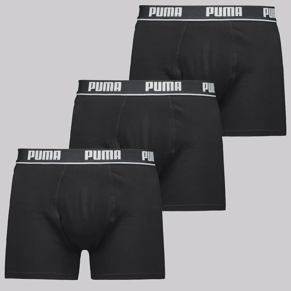 Kit 3 Cuecas Puma Boxer Masculina