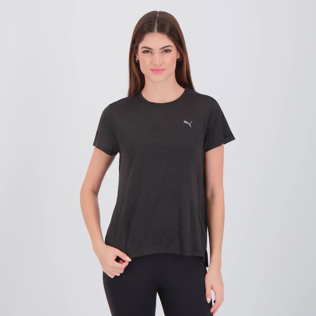 Camiseta Puma Run Favorite Heather SS Tee Feminina