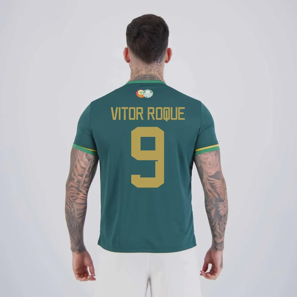 Camisa Palmeiras IV Verde 9 Vitor Roque Energy Masculina