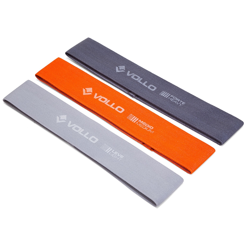 Kit Faixas Elásticas 3 Intensidades + 3 Mini Bands Poliéster