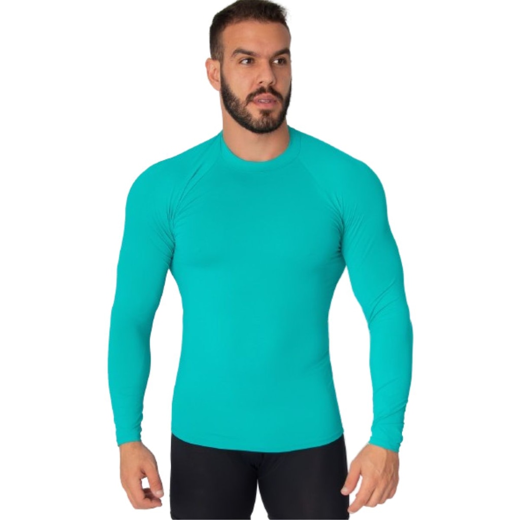Blusa Térmica Proteção UV Poliamida Vekyo Frio Manga Longa Segunda Pele - Moda Fitness - Masculina