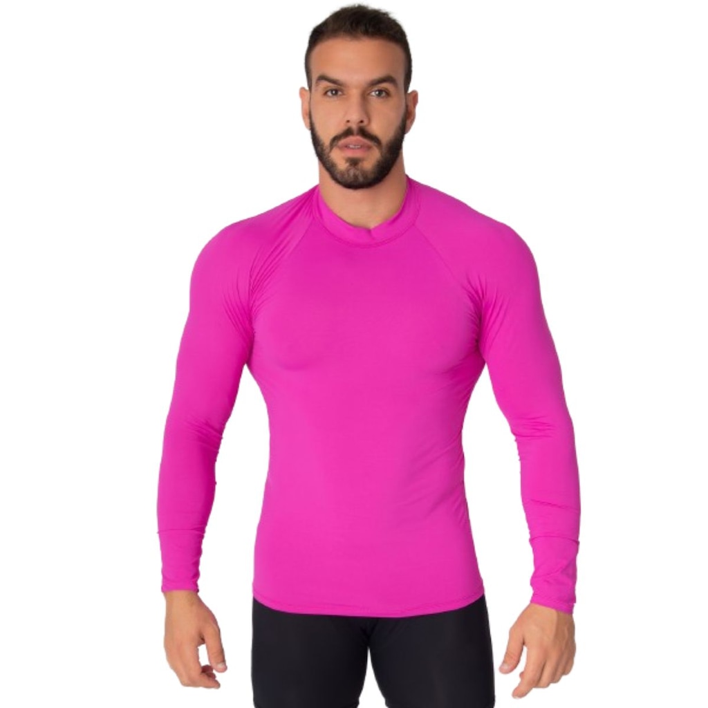 Blusa Térmica Proteção UV Poliamida Vekyo Frio Manga Longa Segunda Pele - Moda Fitness - Masculina