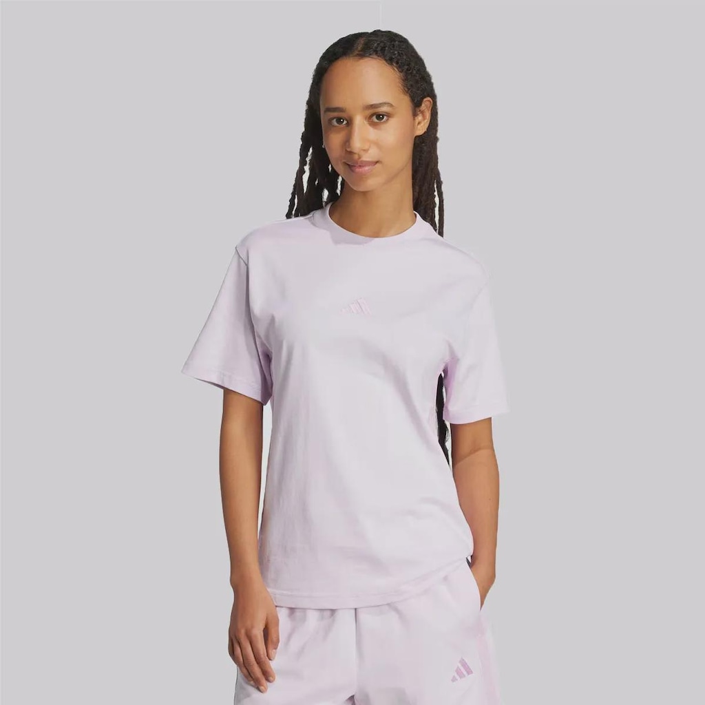 Camiseta adidas ESS 3 Stripes Feminina
