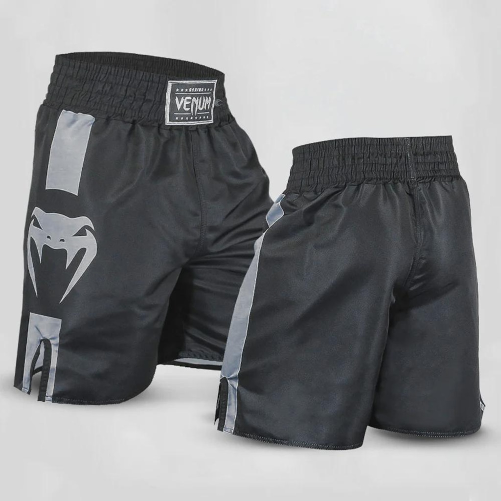 Imagem 3 do produto Short Boxe Venum Logo Performance Silver Masculino