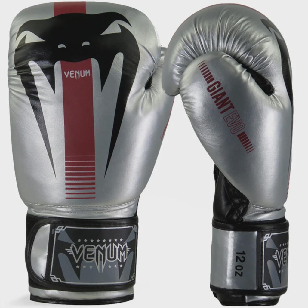 Luva de Boxe Venum Giant Evo Pro Silver Masculina