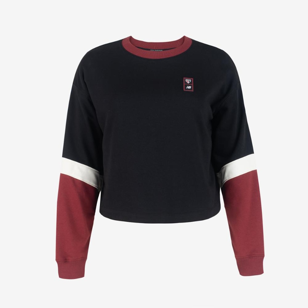 Blusa Cropped do São Paulo X Nb Feminina